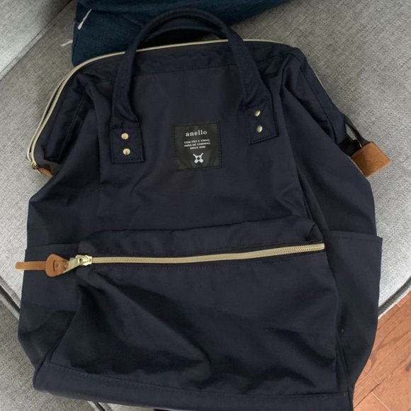 Navy Blue Anello Backpack - Picture 1 of 10